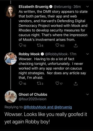 This is about Mook, who is accused of developing that disaster Iowa ...