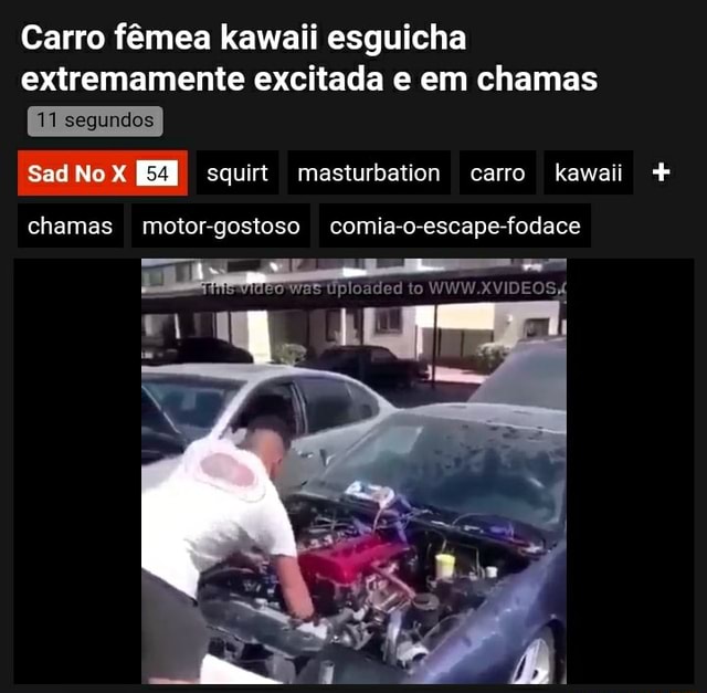 Carro Fêmea Kawaii Esguicha Extremamente Excitada E Em Chamas 11 Segundos Sad No Squirt