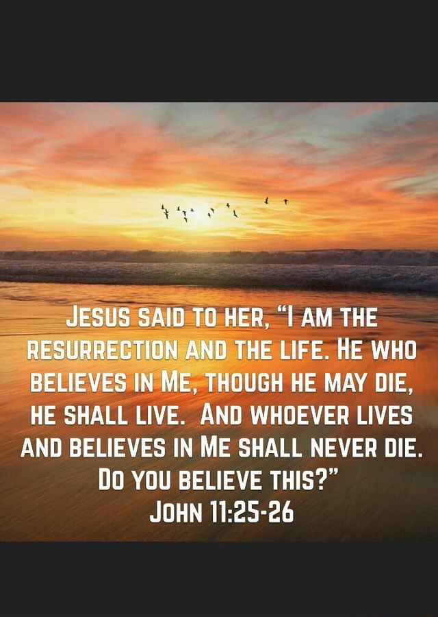 JESUS SAID TO HER, 