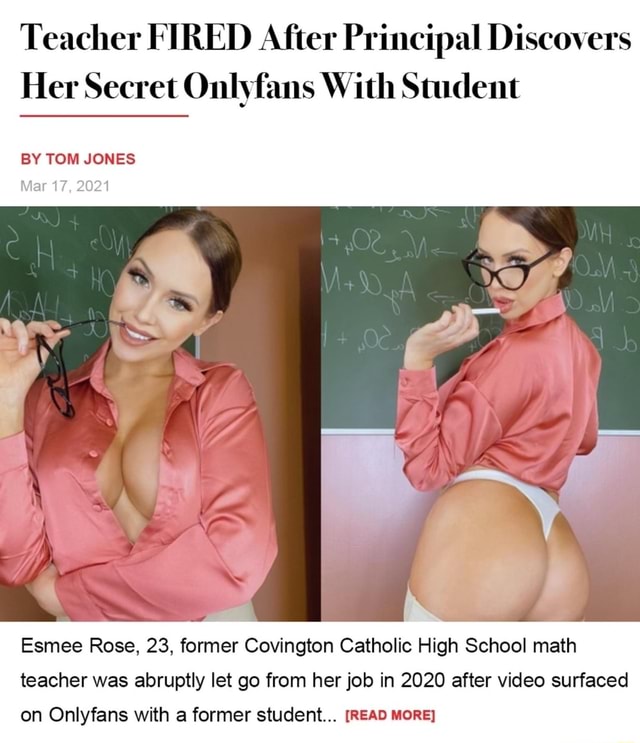 Teacher FIRED After Principal Discovers Her Secret Onlyfans With Student BY...