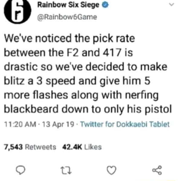 pick rate rainbow six siege