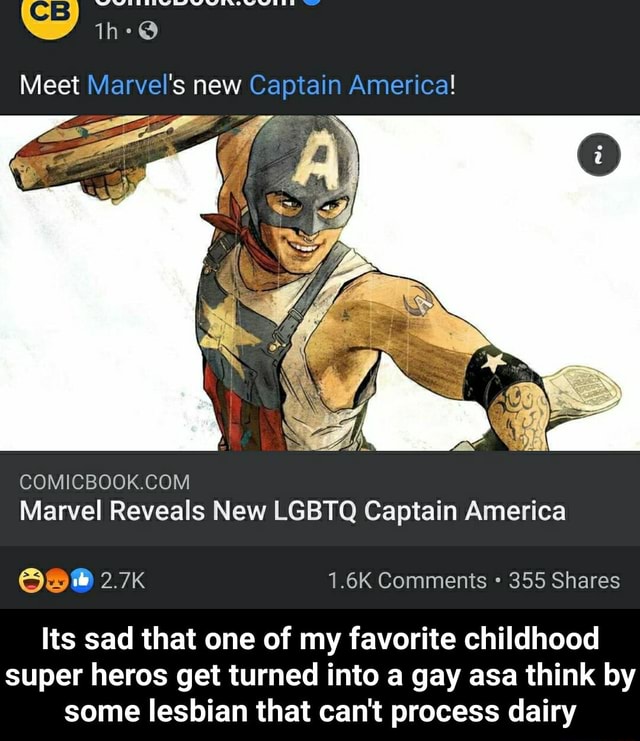 Ww I O Meet Marvels New Captain America Marvel Reveals New Lgbtq Captain America 27k 16k 1172