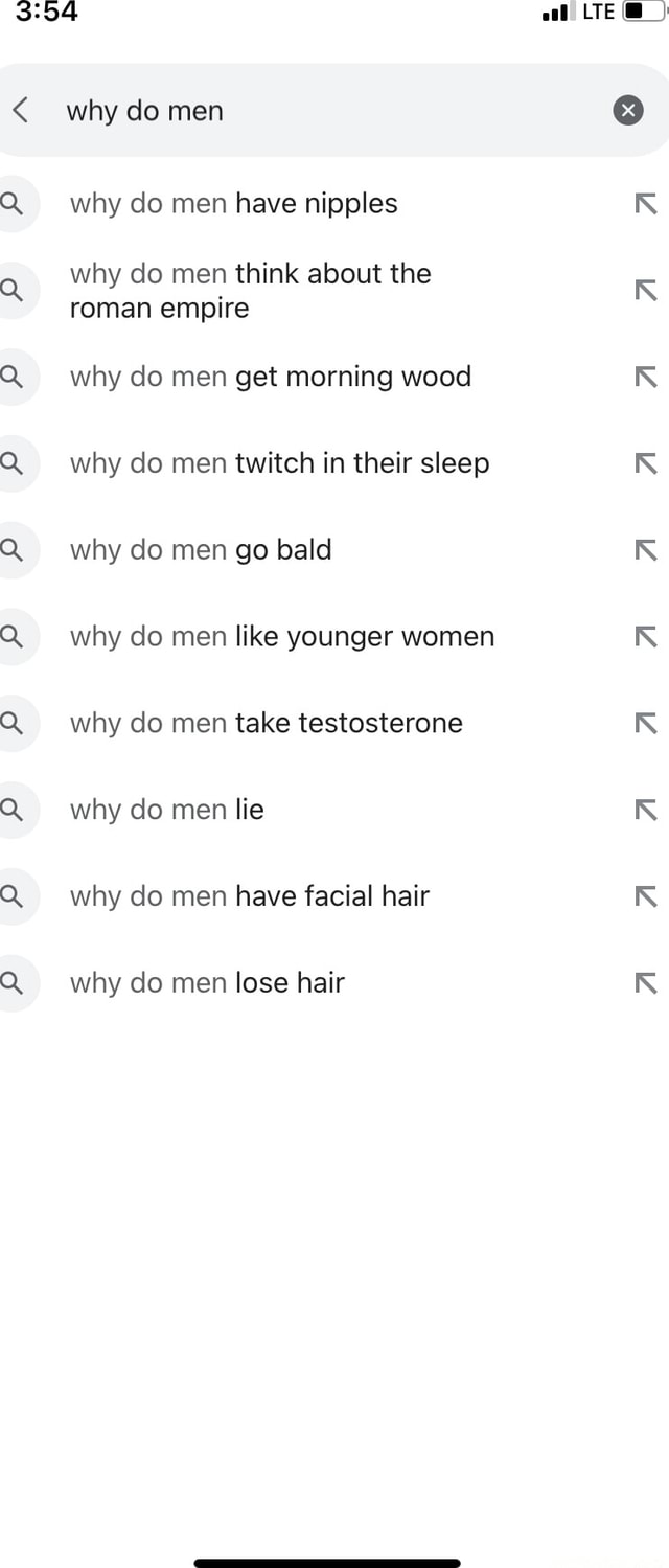 LTE@ why do men why do men have nipples why do men think about the