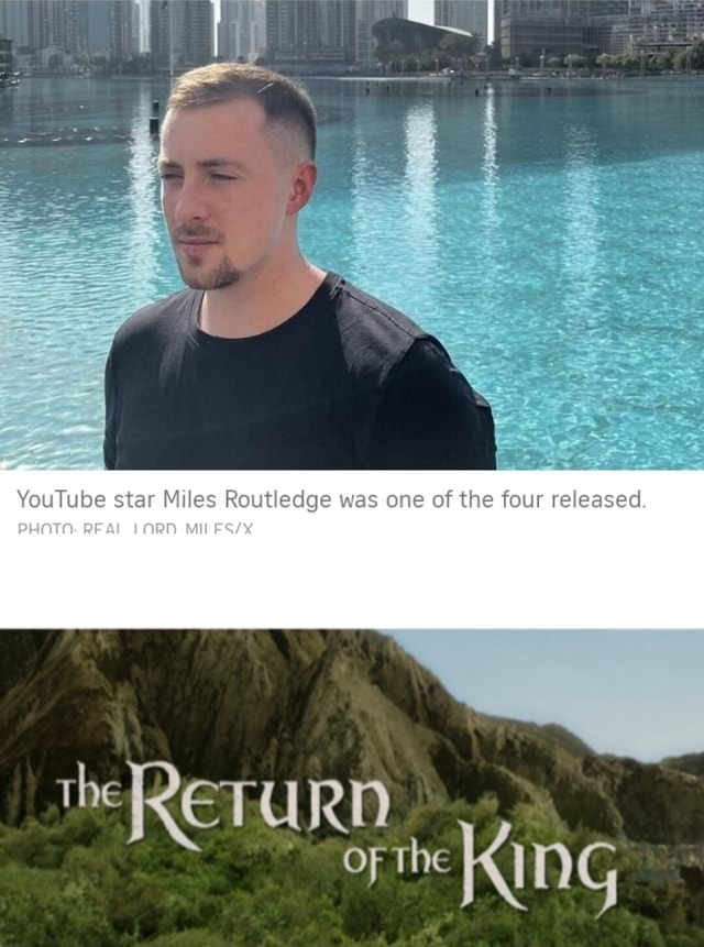 YouTube star Miles Routledge was one of the four released. PHOTO. RFAL ...