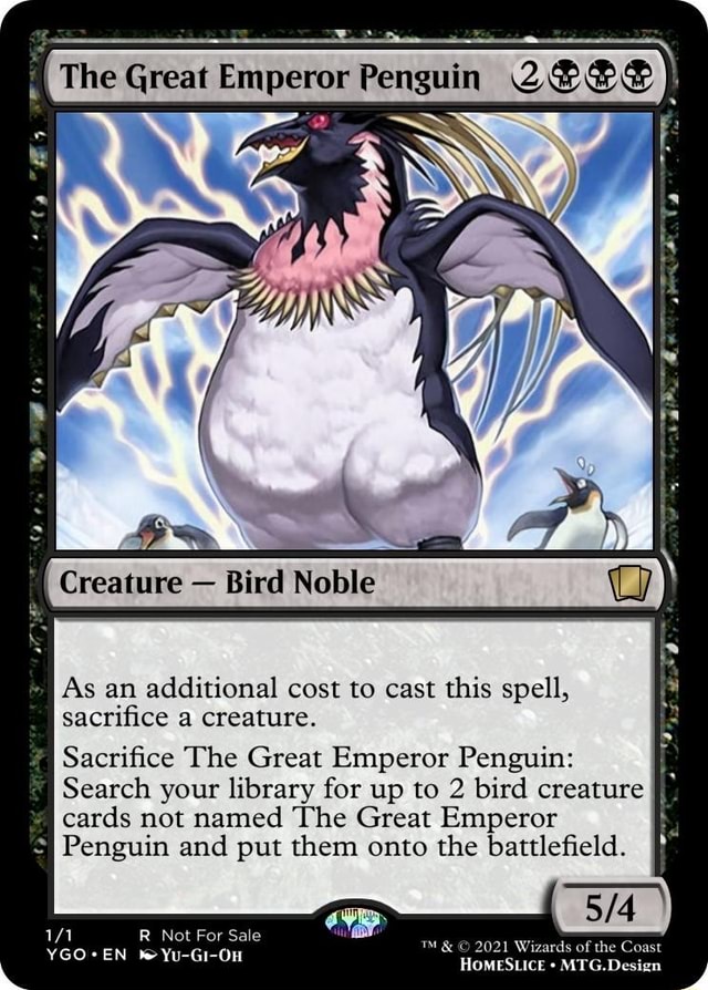 penguin mtg cards AIRWEE Card Deck Box for Trading Cards, Cute Fishing mtg penguin cards Glacial Beast