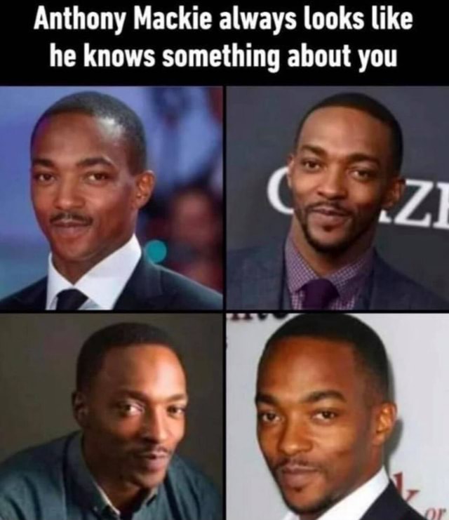 Anthony Mackie always looks like he knows something about you - America ...