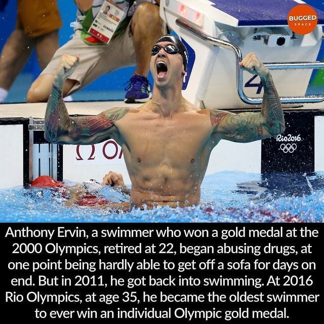 Of Anthony Ervin A Swimmer Who Won A Gold Medal At The 2000 Olympics Retired At 22 Began 