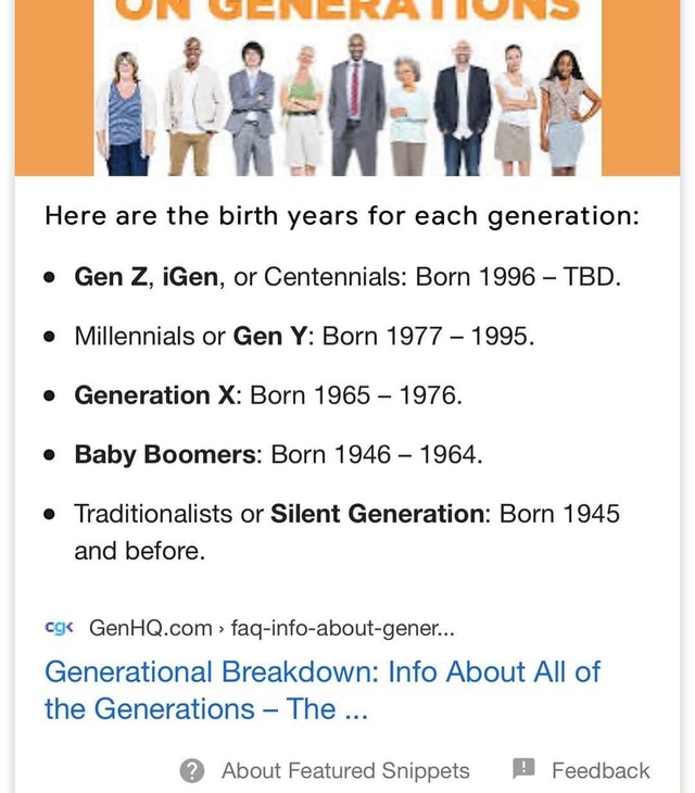 from gis to gen z or is it igen how generations