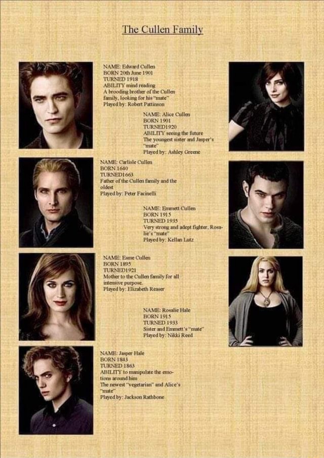 Who is the youngest turned Cullen?