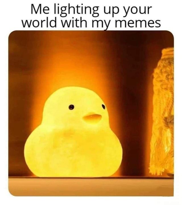 Me lighting up your world with my memes - iFunny