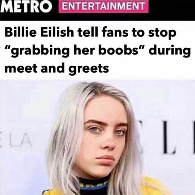 METR . ENTERTAINMENT Billie Eilish tell fans to stop 