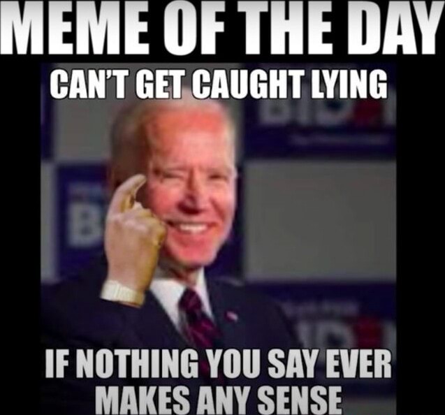 MEME OF THE DAY CANT GET CAUGHT LYING vi. IF NOTHING YOU SAY EVER MAKES ...