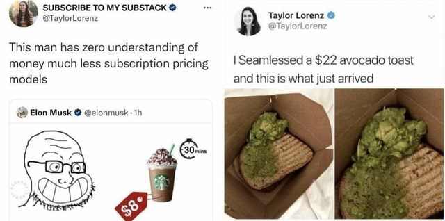 DTaylorLorenz 4 SUBSCRIBE TO MY SUBSTACK @ @TaylorLorenz Taylor Lorenz ...