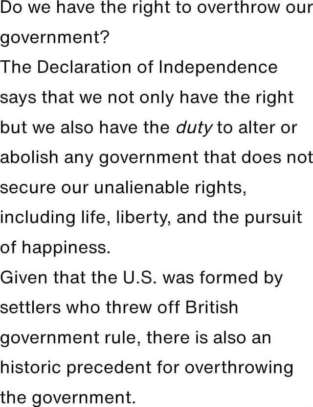abolish government declaration independence