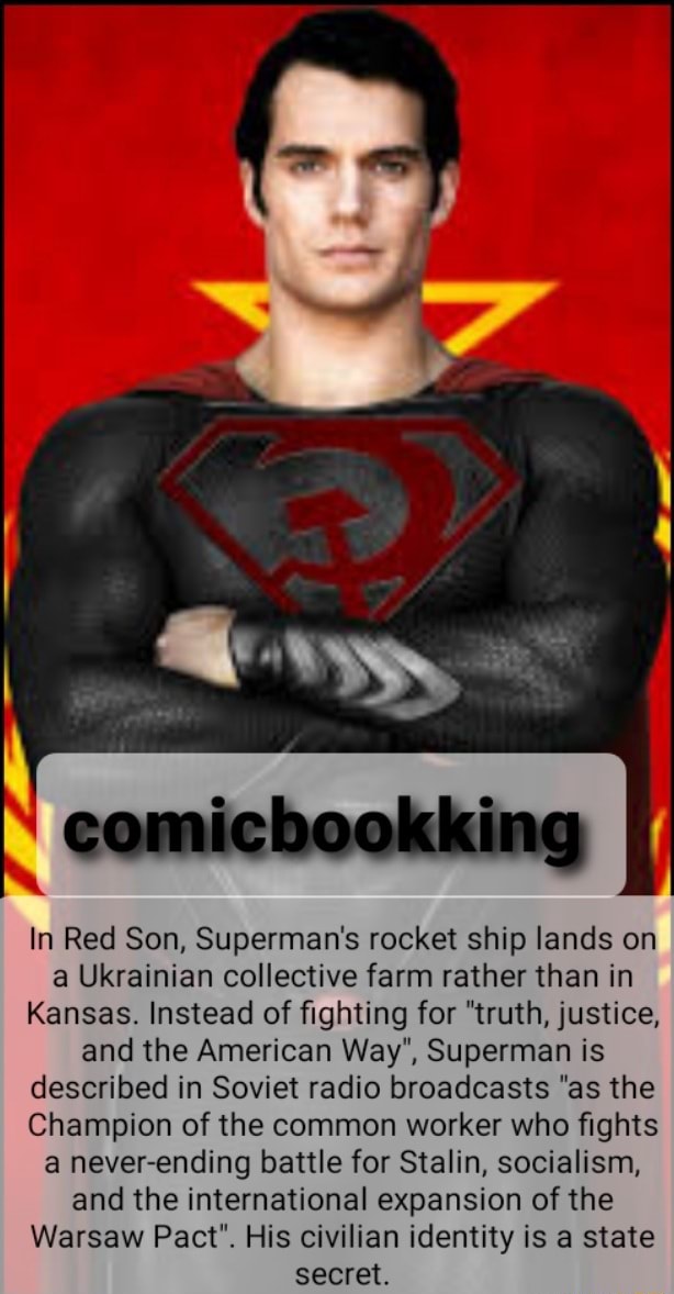 In Red Son, Superman's rocket ship lands on I a Ukrainian collective ...
