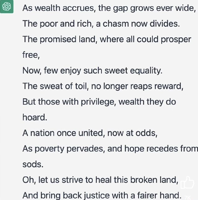 As Wealth Accrues, The Gap Grows Ever Wide, The Poor And Rich, A Chasm ...