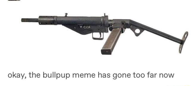 Okay, the bullpup meme has gone too far now - iFunny