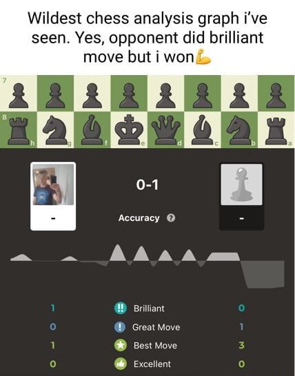 Wildest chess analysis graph i've seen. Yes, opponent did