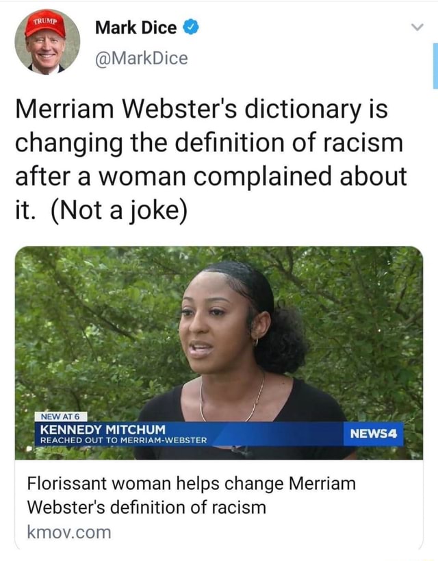 Merriam Webster's Dictionary Is Changing The Definition Of Racism After ...