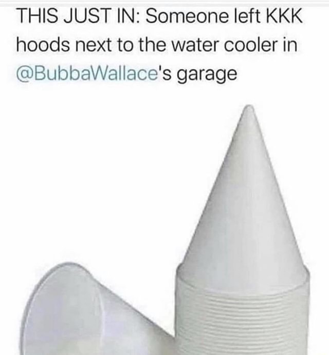 THIS JUST IN Someone left KKK hoods next to the water cooler in