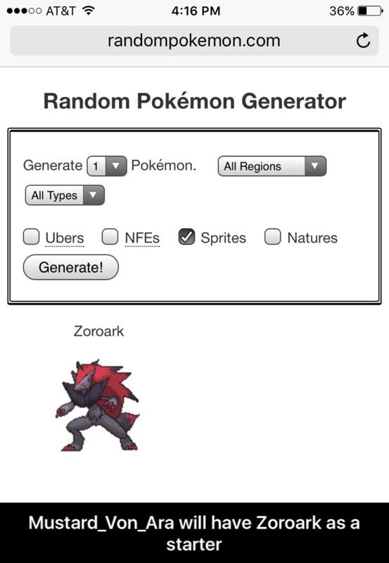 random pokemon generator ou
