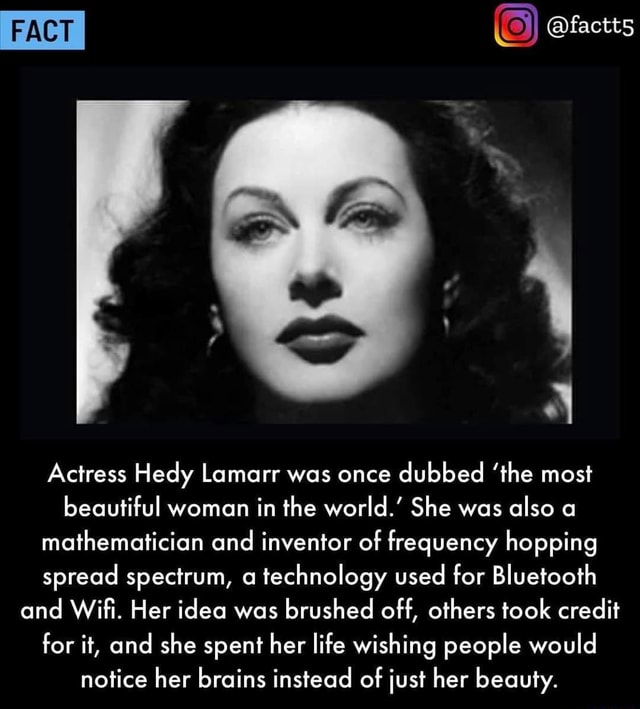 FACT Actress Hedy Lamarr was once dubbed 'the most beautiful woman in ...