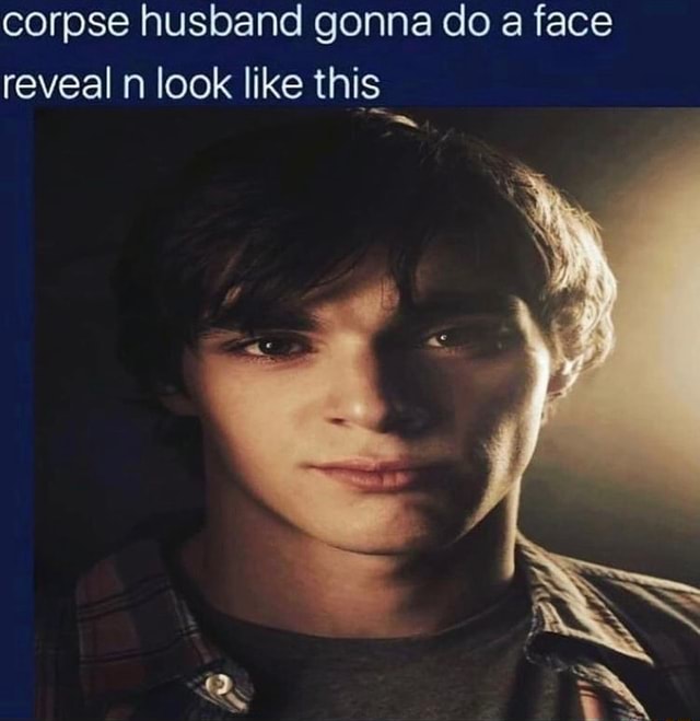 Corpse husband gonna do a face reveal n look like this - iFunny