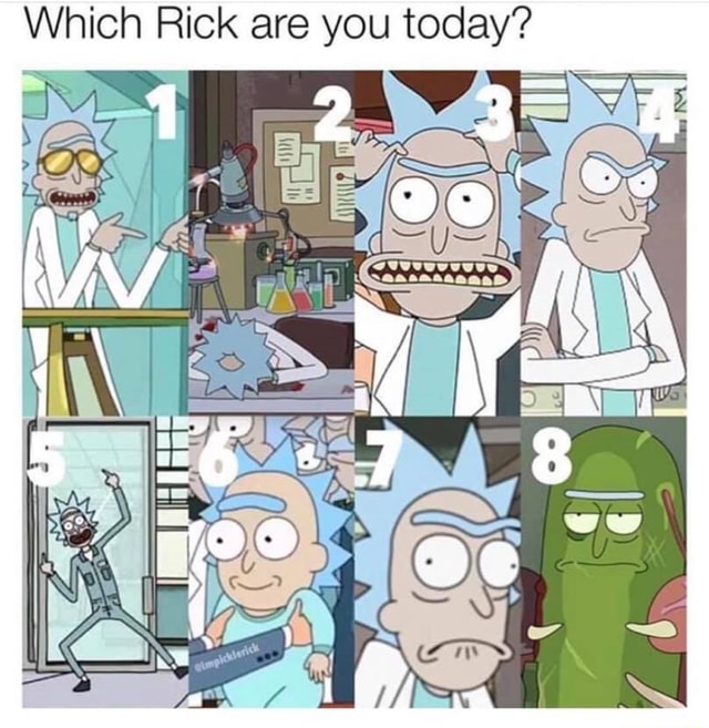 Which Rick are you today? - iFunny