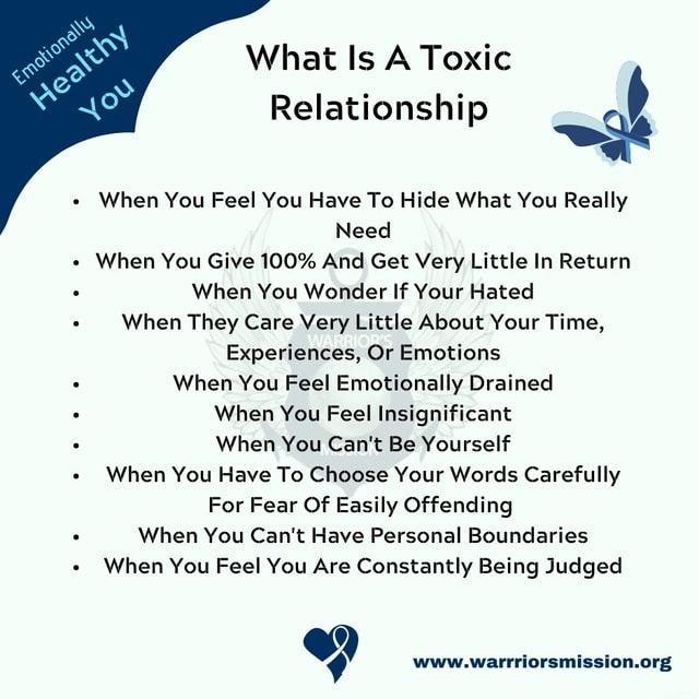 What Is A Toxic Relationship When You Feel You Have To Hide What You ...