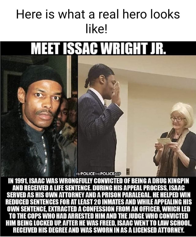 Here is what a real hero looks like! MEET ISSAC WRIGHT JR. US IN 1991