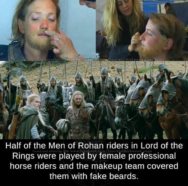 Half of the Men of Rohan riders in Lord of the Rings were played by ...