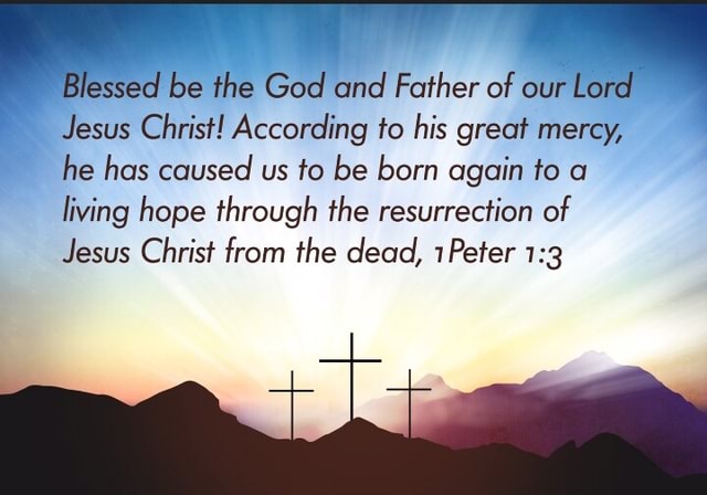 Blessed be the God and Father of our Lord Jesus Christ! According to ...