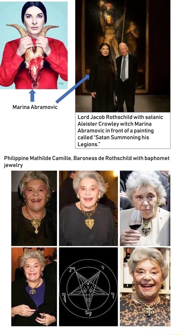 Marina Abramovic Lord Jacob Rothschild With Satanic Aleister Crowley   3246cead66a21b38f2566aaac6518650753f54ee61b8737a6372b678634981ab 1 