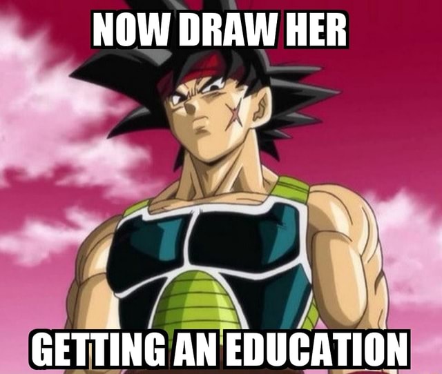 NOW DRAW HER GETTING AN EDUCATION )