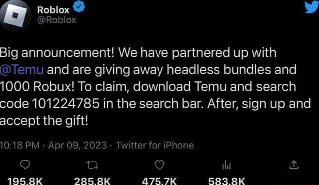 roblox is partnering with temu｜TikTok Search