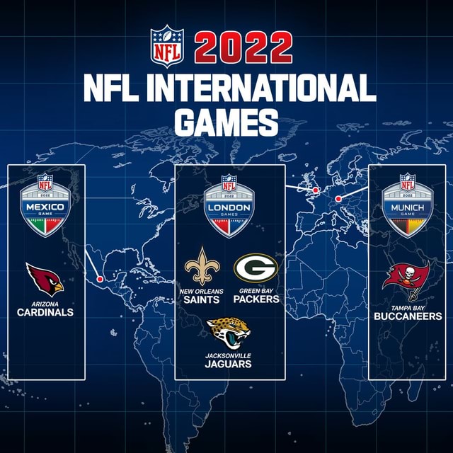 Packers, Buccaneers, Cardinals, Jaguars, Saints to play international games  in 2022