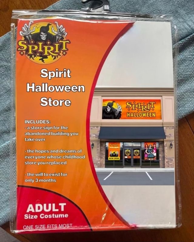 Spirit Halloween Store INCLUDES store sign for the abandoned bu