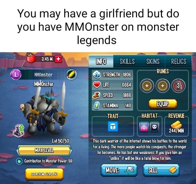 monster legends mmonster key