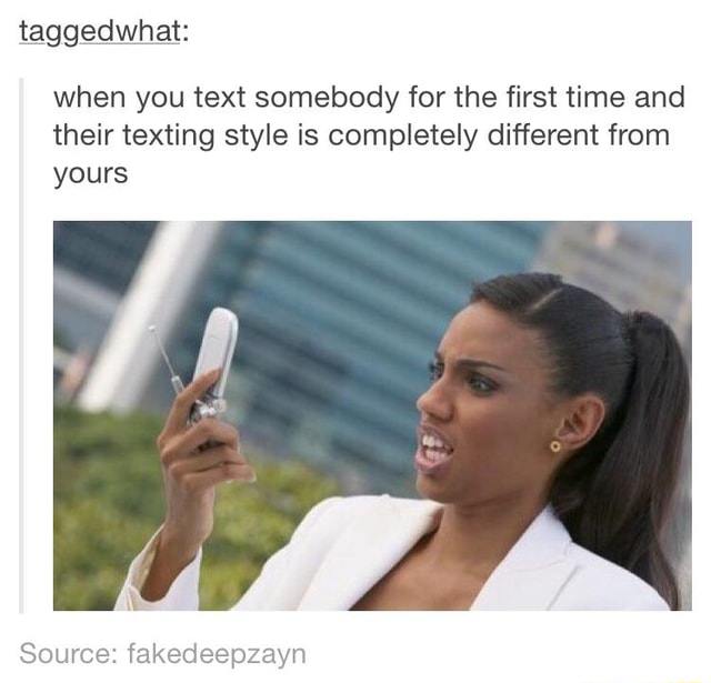 Texting someone for the first time