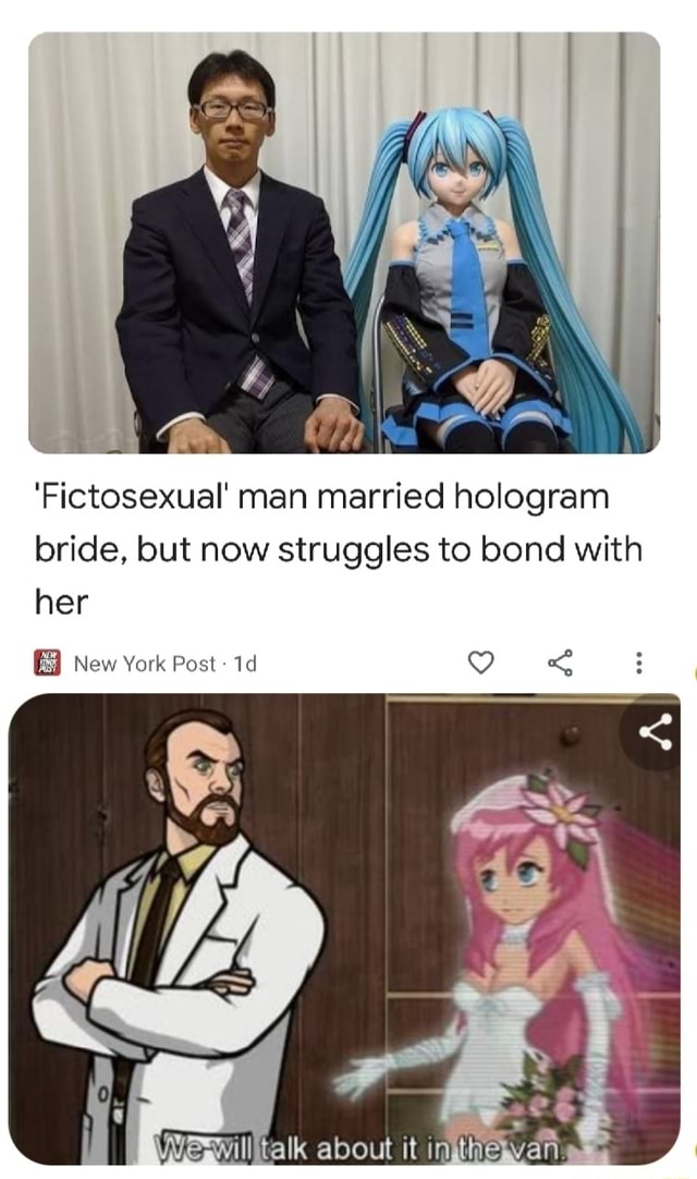 'Fictosexual' Man Married Hologram Bride, But Now Struggles To Bond ...