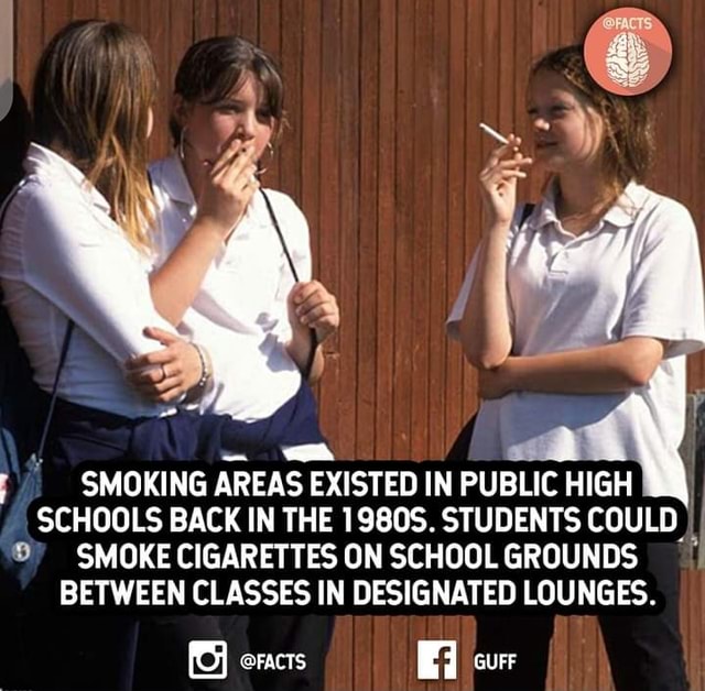 Smoking Grad Student SMOKING AREAS EXISTED IN PUBLIC HIGH SCHOOLS BACK IN THE 1980S ...