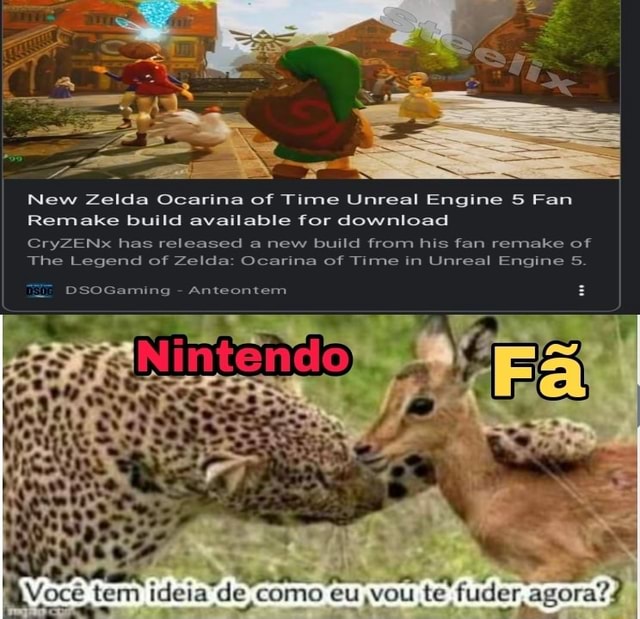 New Zelda Ocarina of Time Unreal Engine 5 Fan Remake build available