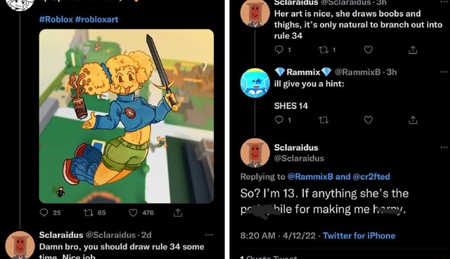 Roblox Robloxart Sclaraidus Sclaraidus Damn Bro You Should Draw 1 