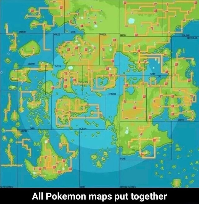 All Pokemon Maps Put Together - IFunny