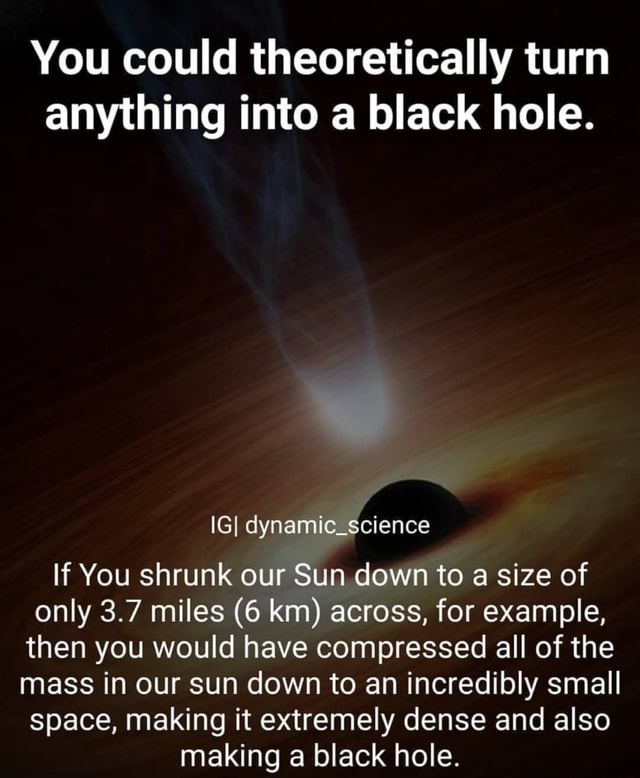 will the sun turn into a black hole