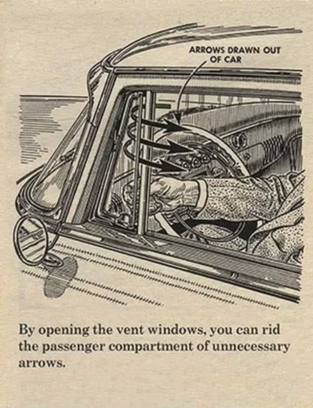 By opening the vent windows, you can rid the passenger compartment of