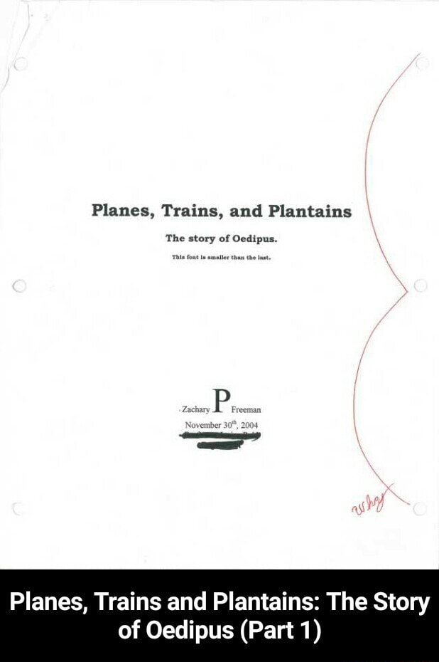 Planes, Trains, and Plantains Planes, Trains and Plantains The Story
