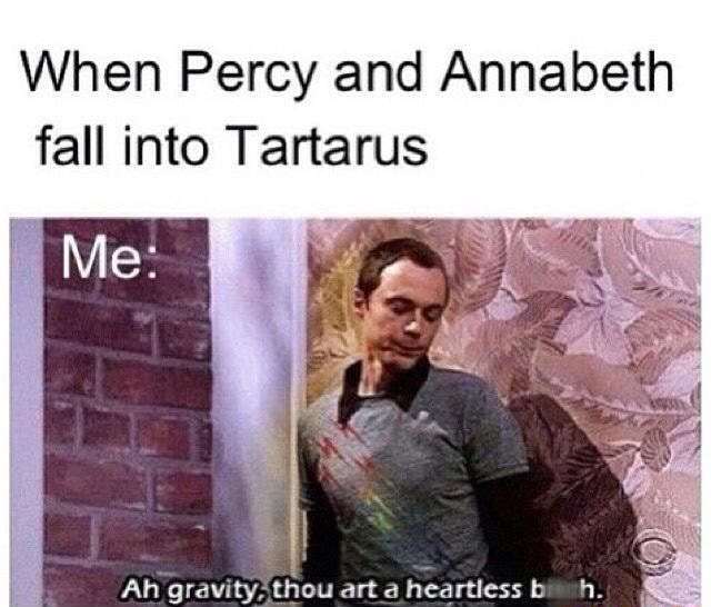 When Percy And Annabeth Fall Into Tartarus Ah Grdwty Tﬁou Art A Heartless T 1