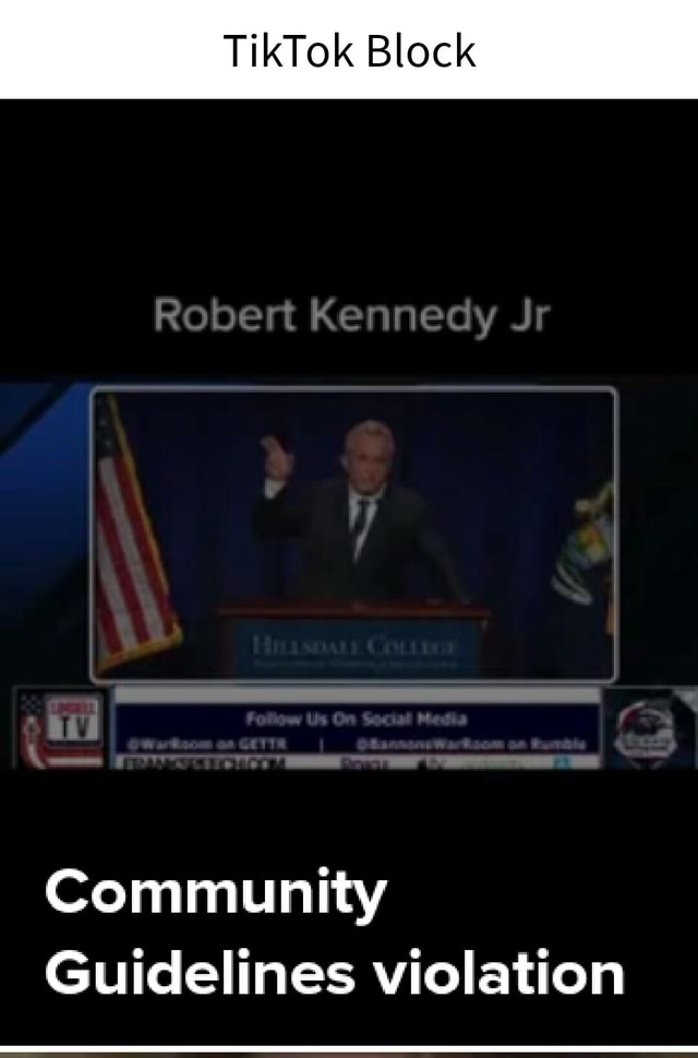 tiktok-block-robert-kennedy-jr-community-guidelines-violation-ifunny