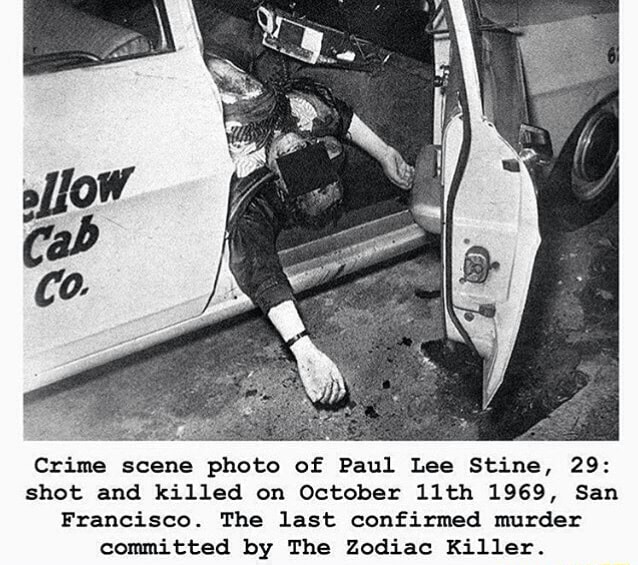 Crime scene photo of Paul Lee Stine, 29 shot and killed on October